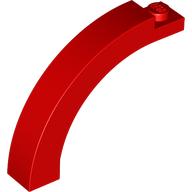 Lego Brick Arch 1 x 5 x 3 1/3 Curved Top / Red
