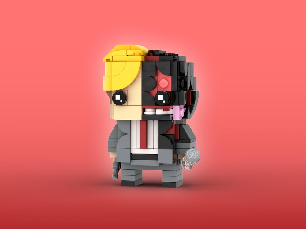 Lego Two-Face Brickheadz LEGO MOC - The Dark Knight
