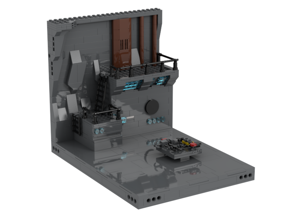 Lego Batcave Side Area and Gadgets BTAS The Animated Series