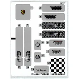 Sticker Sheet for Set 75910-1 / [No Color/Any Color]