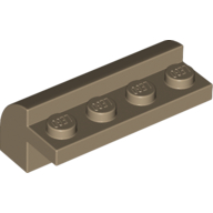 Lego Brick Curved 2 x 4 x 1 1/3 / Dark Tan