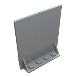 Door 2 x 5 x 5 Swivel, Bracket Base / Light Bluish Gray