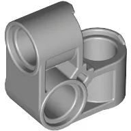 Technic Pin Connector Perpendicular 2 x 2 Bent / Light Bluish Gray