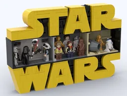 75407 Customizable Modular Diorama Frame for Star-Wars Logo