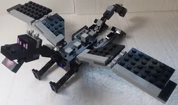 Minecraft Ender Dragon, Square Wings - Brick Built