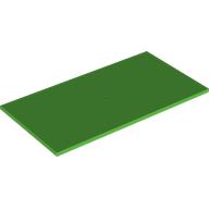 Lego Tile 8 x 16 with Bottom Tubes / Bright Green