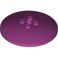 Dish 6 x 6 Inverted (Radar) with Solid Studs / Magenta