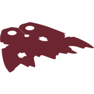 Lego Neckwear Cape, Tattered with Holes / Dark Red