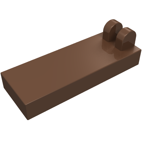 Lego Hinge Tile 1 x 2 1/2 with 2 Fingers on Top / Brown