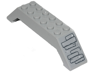Lego Slope 45 10 x 2 x 2 Double with Stones Pattern (Sticker) - Set 75200