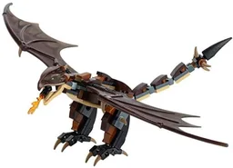 Dragon, Harry Potter (Hungarian Horntail, Dark Brown Wings) - Brick Built