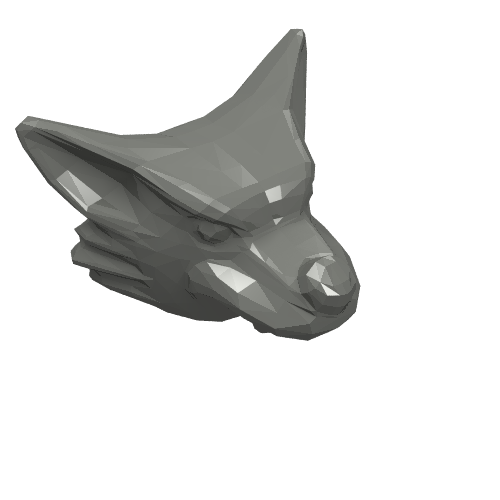 Lego Mask, Werewolf / Dark Bluish Gray