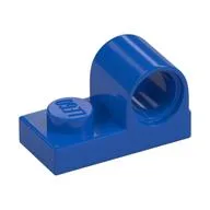 Plate Special 1 x 2 with Pin Hole on Top / Blue