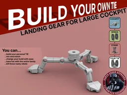 Outland Landing Gear for Large Cockpit - Build Your Own TIE