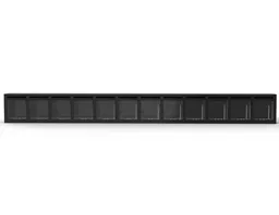 Black 1x12 minifig modular display [Upper layer]