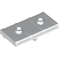 Lego Treasure Chest Lid, Flat with 2 Studs / White