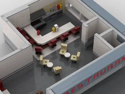 Seinfeld Restaurant Corner Modular building
