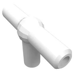 Pneumatic T-Piece (T Bar) [New Style] / White