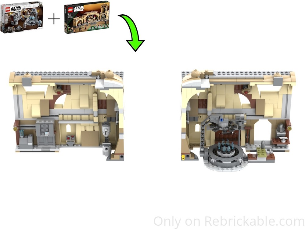 Lego Book End Mandalorian Forge 75319+75326