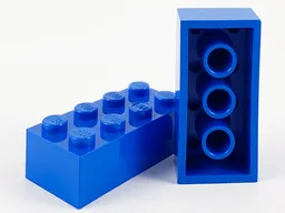 Brick 2 x 4 without Cross Supports / Blue