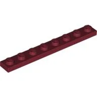 Plate 1 x 8 / Dark Red