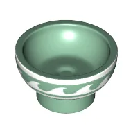 Equipment Dish / Bowl with White Waves Print