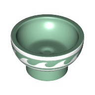 Lego Equipment Dish / Bowl with White Waves Print