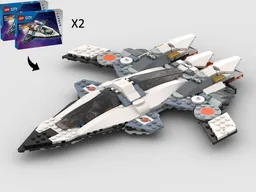 Galaxy Fighter (Macross Inspired) - Alternate Build of 2 x 60430 Interstellar Spaceship