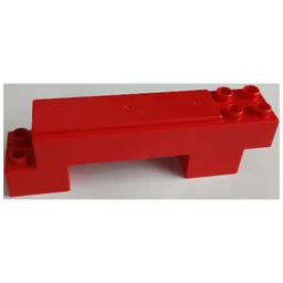 Duplo Road Section Straight 2 x 7 x 2 / Red