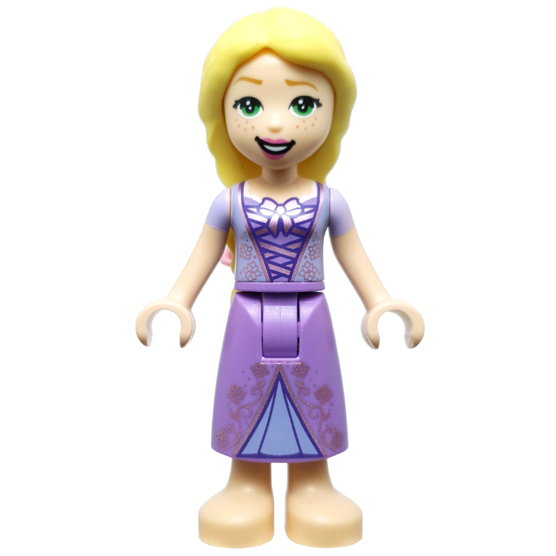 Lego Rapunzel - Lavender Top, Medium Lavender Dress, Flowers