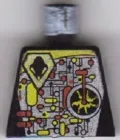 Torso Space UFO Circuitry with Red Lever, LEGO Logo on Back Pattern