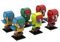 Macaw Birdheadz Pack (Ara genus)