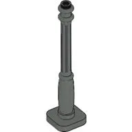 Lamp Post 2 x 2 x 7 with 6 Base Flutes / Dark Gray