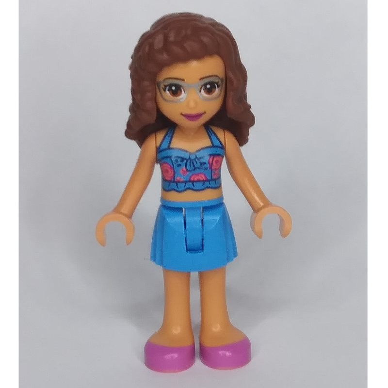 Lego Olivia - Dark Azure Top, Dark Azure Skirt