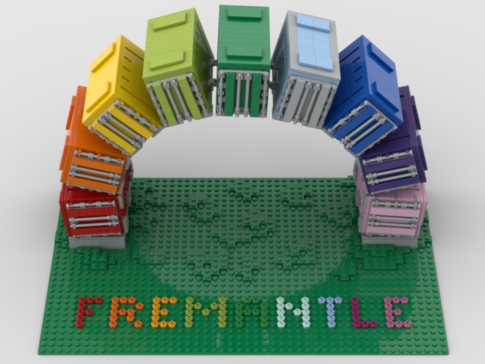Lego Fremantle Rainbow Sea Containers