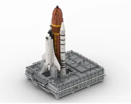 Space Shuttle & Mobile Launch Platform (MLP) - in 1:160 scale