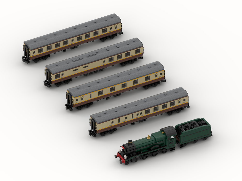 Lego Shakespeare Express "Kinlet Hall" Passenger Set (Moc-Pack) (8w)
