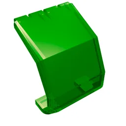 Windscreen 4 x 4 x 4 1/3 Helicopter / Trans-Green