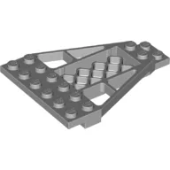 Wedge Plate 8 x 6 x 2/3 with Grille / Light Bluish Gray