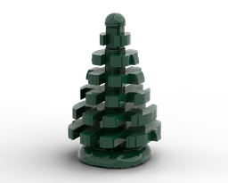 Upscaled pine tree