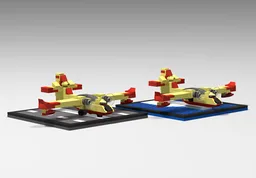 MINI MOC SUPER SCOOPER CANADAIR CL-415 ( 2 Versions Terre/Mer)