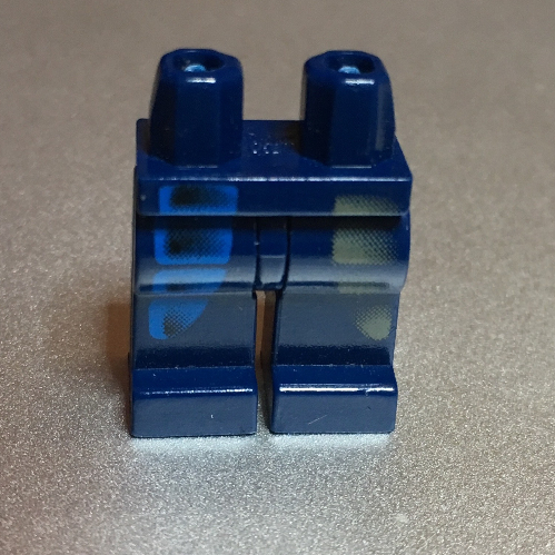 Lego Hips and Dark Blue Legs with Dark Gray and Blue Pockets Print / Dark Blue