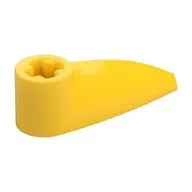 Technic Tooth 1 x 3 with Axle Hole [Rounded Underside] / Yellow