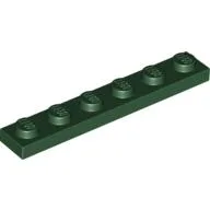 Plate 1 x 6 / Dark Green