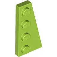Wedge Plate 4 x 2 Right / Lime
