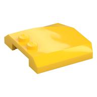 Lego Brick Wedged, Curved Triple 4 x 4 x 2/3 with 2 Studs / Yellow