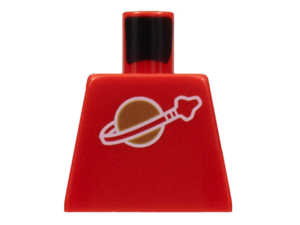 Lego Torso with Classic Space Logo High on Torso Pattern, Inside with Ribs (second reissue)