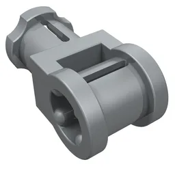 Technic Axle Connector with Axle Hole / Pearl Light Gray
