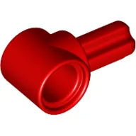 Technic Pin Connector Hub with 1 Axle / Red