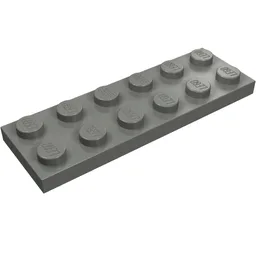 Plate 2 x 6 / Dark Bluish Gray